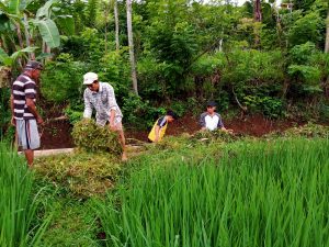 Clean-Up Irigasi Mahasiswa KKN IAIN Tulungagung Bersama Warga Dusun Sumbermangku Desa Tapakrejo