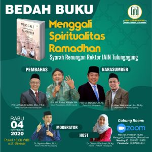 مناقشة كتاب مناقشة تأملات مستشار IAIN تولونج أجونج حول الروحانية والتقاليد الأكاديمية الجديدة الناشئة