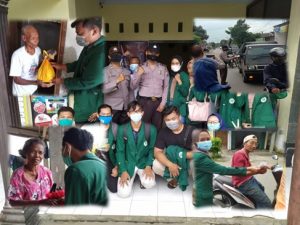 Mahasiswa KKN VDR lakukan Bantuan Sosial serta Berbagi Masker di Tengah Pandemi Covid-19