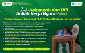 DAFTAR NAMA DOSEN PEMBIMBING LAPANGAN DAN KELOMPOK MAHASISWAKULIAH KERJA NYATA GELOMBANG II TAHUN 2024