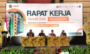 LP2M Paparkan Capaian Kinerja 2025 dalam Raker UIN SATU 2026, Perkuat “Visionary on Go” melalui Riset, Pengabdian, dan Moderasi Beragama
