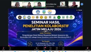 Seminar Hasil dan Keluaran Riset Kolaborasi JATIM MELAJU, Perkuat Kolaborasi Riset Strategis Perguruan Tinggi di Jawa Timur